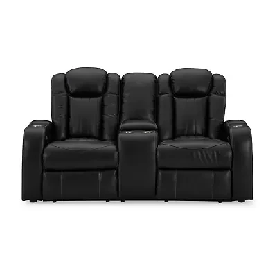 Signature Design By Ashley® Caveman Den Power Reclining Loveseat with Console