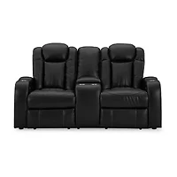 Signature Design By Ashley® Caveman Den Power Reclining Loveseat with Console