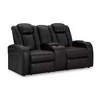Signature Design By Ashley® Caveman Den Power Reclining Loveseat with Console
