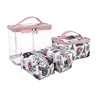Emma & Chloe 4-pc.Travel Cosmetic Bag Train Set