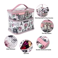 Emma & Chloe 4-pc.Travel Cosmetic Bag Train Set