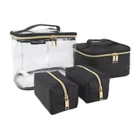 Emma & Chloe 4-pc.Travel Cosmetic Bag Train Set