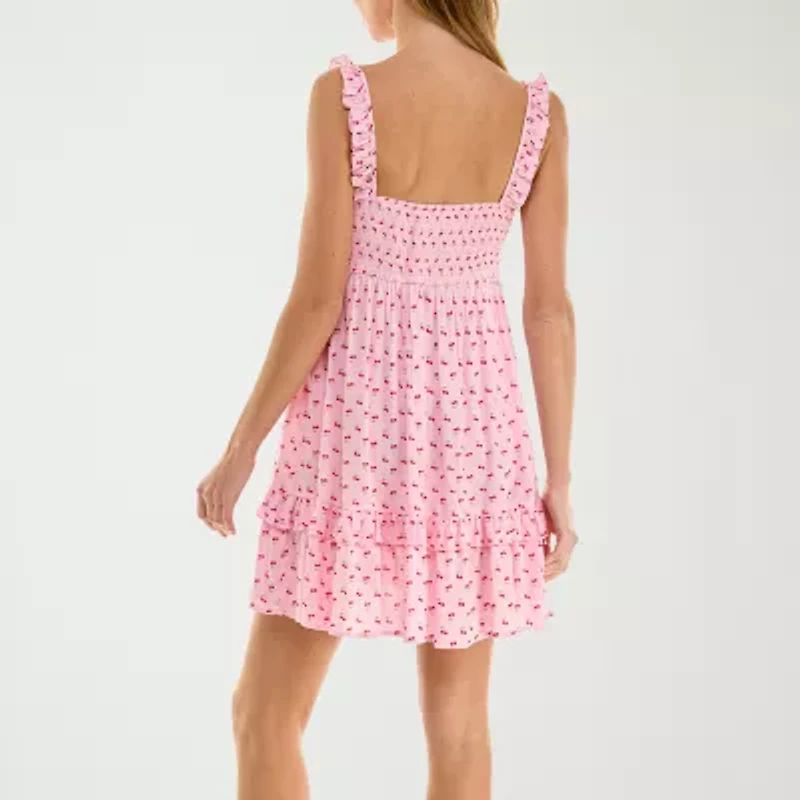 City Triangle Womens Juniors Fit + Flare Dress