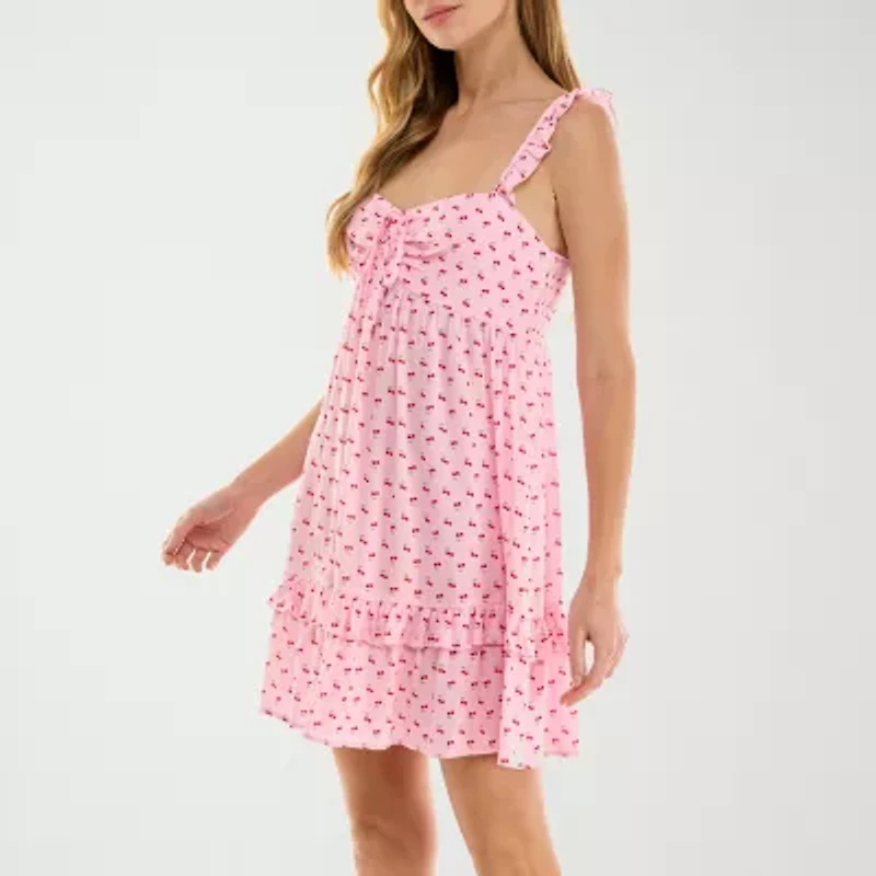 City Triangle Womens Juniors Fit + Flare Dress