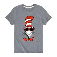 Little & Big Kid Boys Crew Neck Short Sleeve Regular Fit Dr. Seuss Graphic T-Shirt