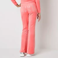 Juicy By Juicy Couture Womens Juniors Flare Mid Rise Track Pant
