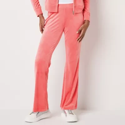 Juicy By Couture Womens Flare Mid Rise Juniors Track Pant