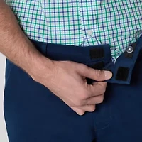 St. John's Bay Dexterity Stretch Chino Mens Adaptive Adjustable Features Easy-on + Easy-off Straight Fit Flat Front Pant