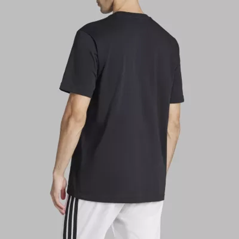 adidas Mens Crew Neck Short Sleeve Regular Fit Graphic T-Shirt