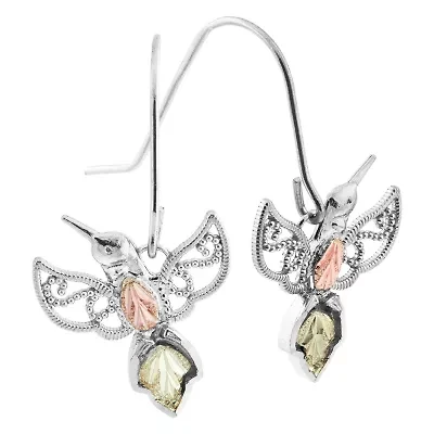 Black Hills Gold Womens Sterling Silver Drop Earrings