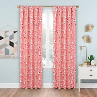 Eclipse Llama Drama Rod Pocket Blackout Single Curtain Panel