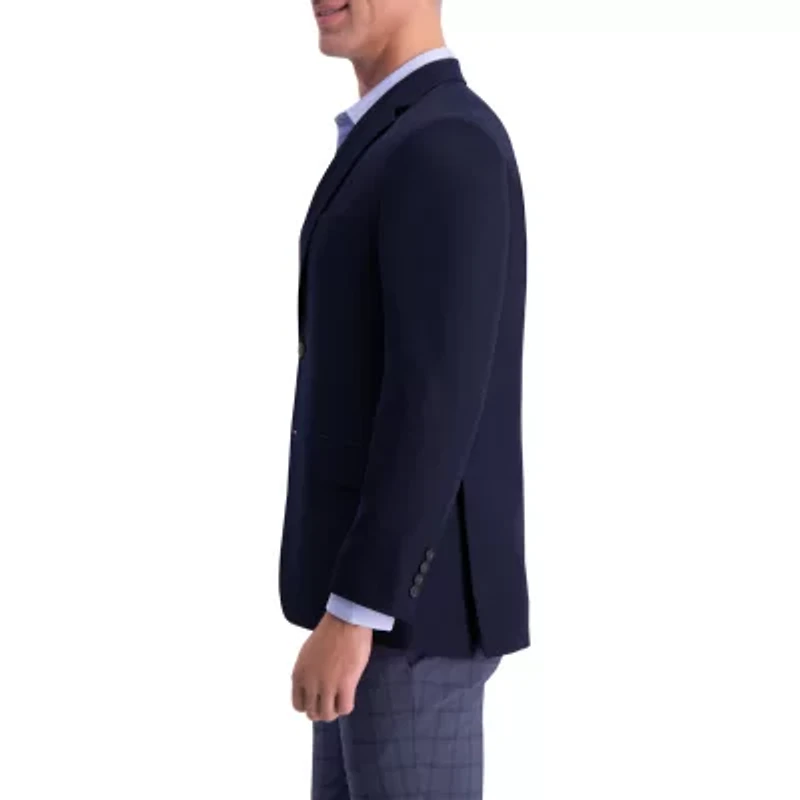 Haggar The Active Series Tailored Mens Stretch Fabric Regular Fit Sport Coat