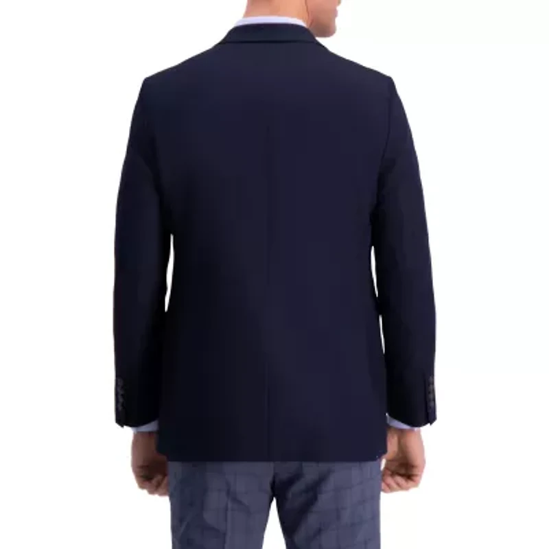 Haggar The Active Series Tailored Mens Stretch Fabric Regular Fit Sport Coat