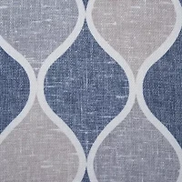 Regal Home Surfaces Ogee Grommet Top Light-Filtering Single Curtain Panel