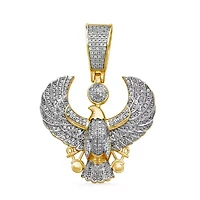 Eagle Mens 5/8 CT. T.W. Natural White Diamond 14K Gold Over Silver Pendant