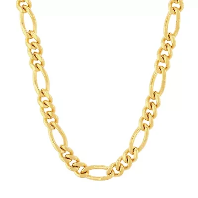 Mens Stainless Steel 30 Inch Figaro Chain Necklace