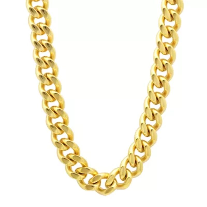 Mens Stainless Steel 30 Inch Curb Chain Necklace