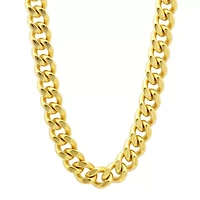 Mens Stainless Steel 30 Inch Curb Chain Necklace