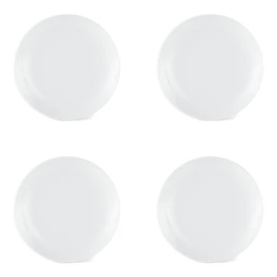 Home Expressions Porcelain Coupe 4-pc. Salad Plate