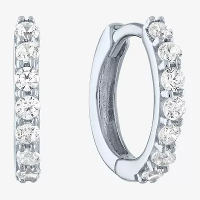 (H-I / SI2-I1) Diamond Addiction 1/4 CT. T.W. Lab Grown White 13mm Hoop Earrings