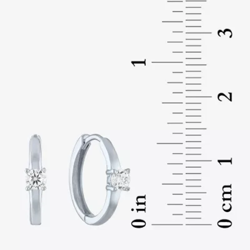 Diamond Addiction (G-H / Si2-I1) 1/4 CT. T.W. Lab Grown White Gold 13.9mm Hoop Earrings