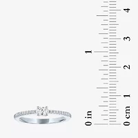 Diamond Addiction (G-H / Si2-I1) Womens 1/4 CT. T.W. Lab Grown White 10K Gold Stackable Ring