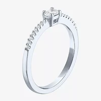 Diamond Addiction (G-H / Si2-I1) Womens 1/4 CT. T.W. Lab Grown White 10K Gold Stackable Ring