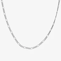 Sterling Silver 18 - 24 Inch Hollow Figaro Chain Necklace