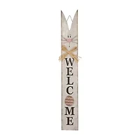 Glitzhome 42h Wooden Easter Welcome Porch Sign Easter Porch Sign