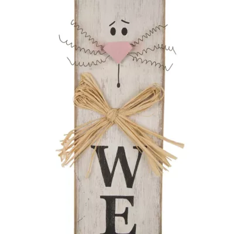 Glitzhome 42h Wooden Easter Welcome Porch Sign Easter Porch Sign