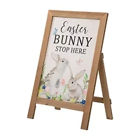 Glitzhome 24" Easter Wooden Standing Porch Decor