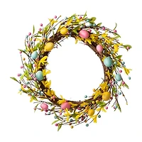Glitzhome 22" Easter Egg Wreath