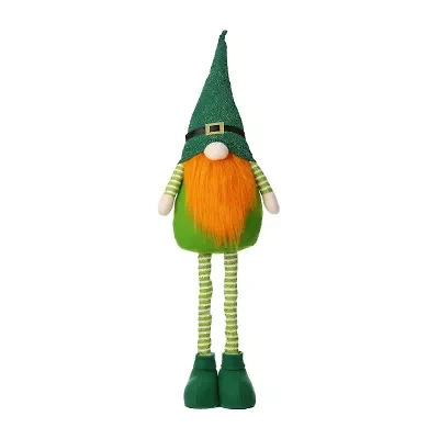 Glitzhome 40" St. Patrick's Standing Decor Gnomes