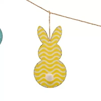 Glitzhome 6' Easter Metal Bunny Garland