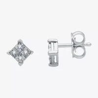 Womens 1/ CT. T.W. Natural White Diamond Sterling Silver 2-pc. Jewelry Set