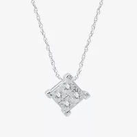 Womens 1/ CT. T.W. Natural White Diamond Sterling Silver 2-pc. Jewelry Set