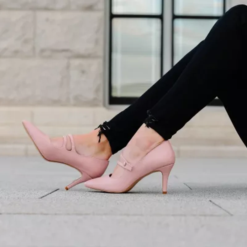 Journee Collection Sidney Womens Pointed Closed Toe Stiletto Heel Pumps