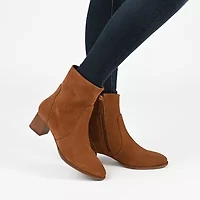 Journee Signature Womens Airly Stacked Heel Booties