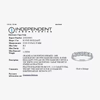 (H-I / I1) Womens 1 CT. T.W. Lab Grown White Diamond 10K Gold 5-Stone Wedding Band