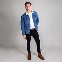 Thomas And Vine Mens Simeon Flat Heel Lace Up Boots