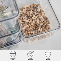 Martha Stewart 4 Pack 6.75X5 Clear Boxes And Lids