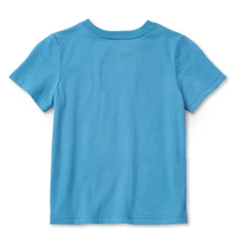 Okie Dokie Toddler & Little Boys Crew Neck Short Sleeve Regular Fit Graphic T-Shirt