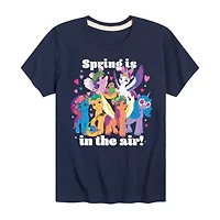 Big Kid Girls Crew Neck Short Sleeve Classic Fit My Little Pony Graphic T-Shirt