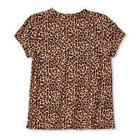 Thereabouts Little & Big Kid Girls Crew Neck Short Sleeve Regular Fit Graphic T-Shirt