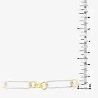 Silver Reflections Womens Pure Silver Over Brass 16 Inch Paperclip Chain Necklace