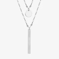 Silver Reflections Womens Pure Silver Over Brass 30 Inch Pendant Necklace