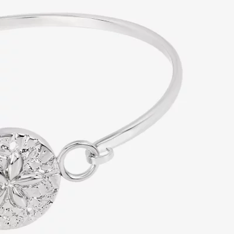 Silver Reflections Womens Pure Silver Over Brass Bangle Bracelet