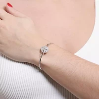 Silver Reflections Womens Pure Silver Over Brass Bangle Bracelet
