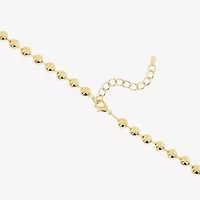 Silver Reflections Womens 14K Gold Over Brass 16 Inch Collar Necklace