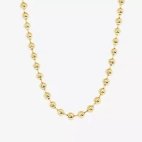 Silver Reflections Womens 14K Gold Over Brass 16 Inch Collar Necklace